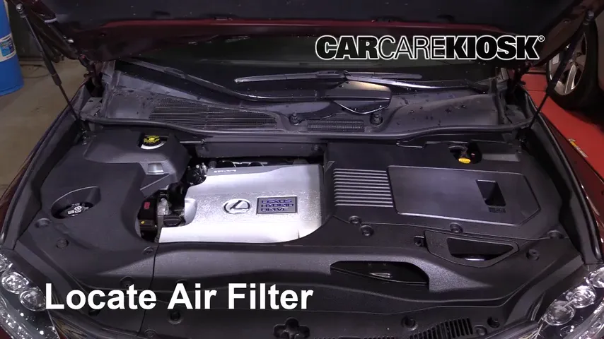 2013 Lexus RX450h 3.5L V6 Filtre à air (moteur) Changement